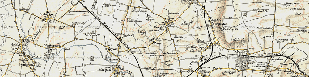 Old map of Loveden Hill in 1902-1903