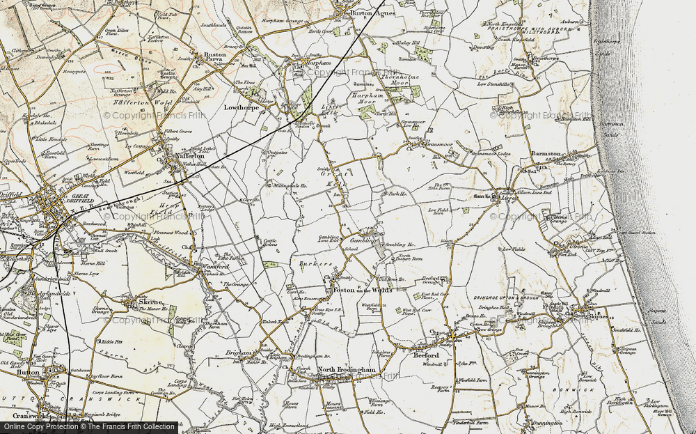 Old Map of Gembling, 1903-1904 in 1903-1904