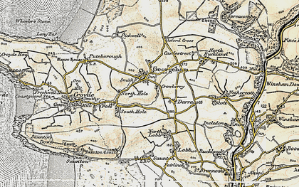 Old map of Georgeham in 1900