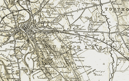 Old map of Georgetown in 1901-1905