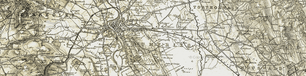 Old map of Georgetown in 1901-1905