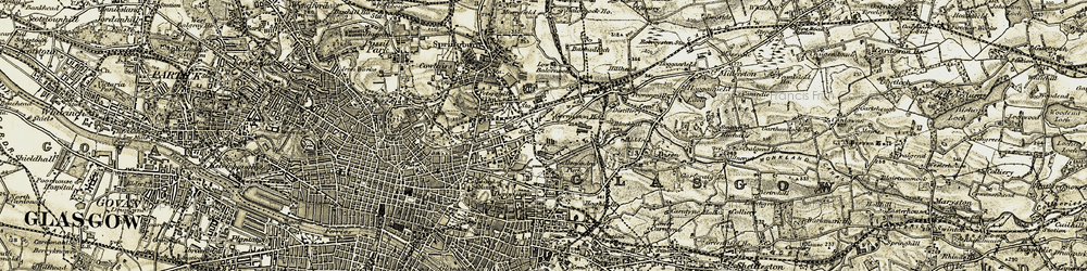 Old map of Germiston in 1904-1905
