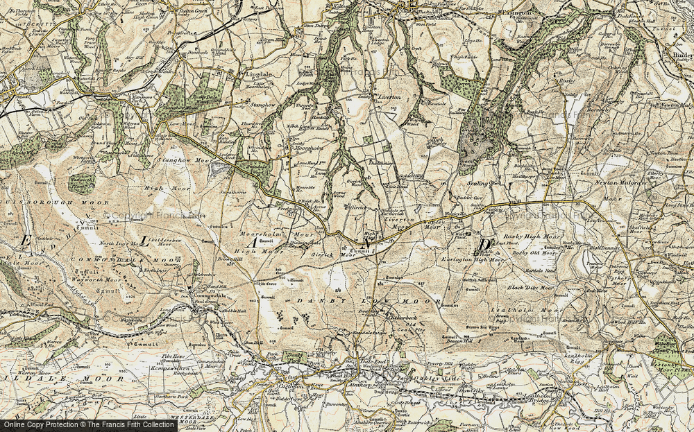 Old Map of Historic Map covering Avens Wood in 1904