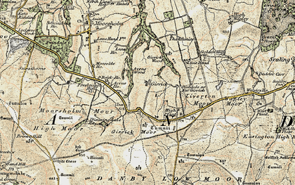 Old map of Gerrick in 1904