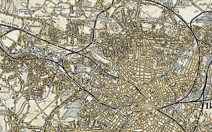 Old map of Gib Heath in 1902