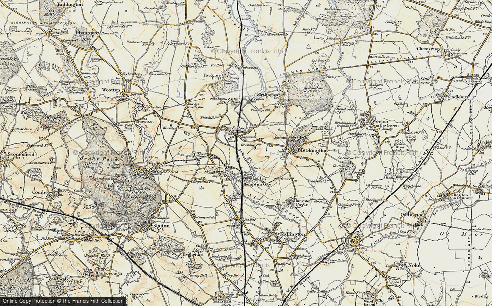 Old Map of Gibralter, 1898-1899 in 1898-1899