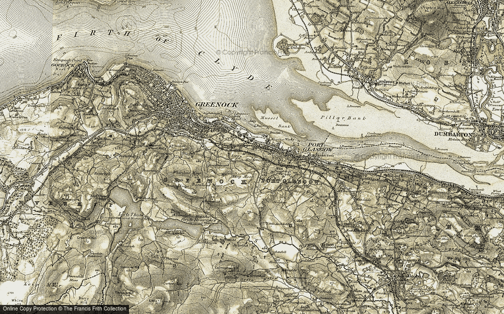 Old Map of Gibshill, 1905-1907 in 1905-1907