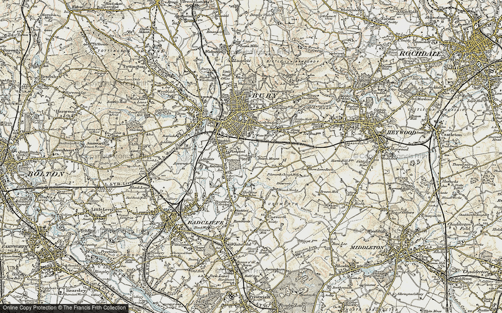 Old Map of Gigg, 1903 in 1903