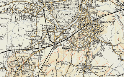 Old map of Giggshill in 1897-1909