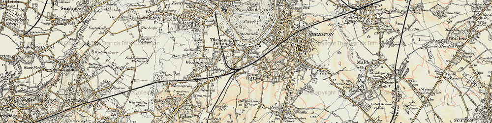Old map of Giggshill in 1897-1909
