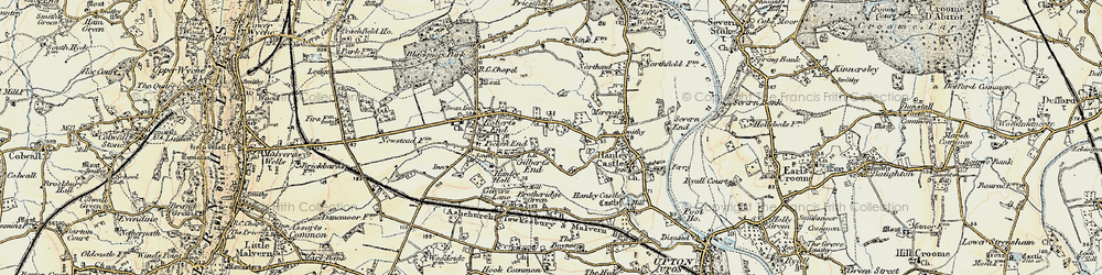 Old map of Gilbert's End in 1899-1901