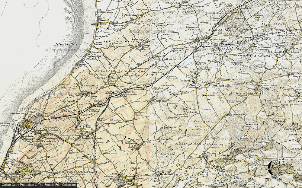 Old Map of Gilcrux, 1901-1904 in 1901-1904
