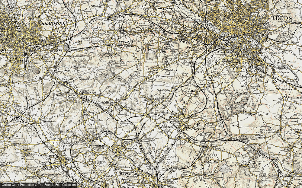 Old Map of Gildersome, 1903 in 1903