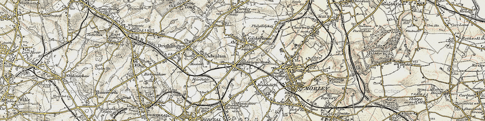 Old map of Gildersome Street in 1903
