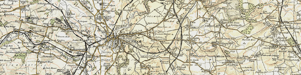 Old map of Gilesgate Moor in 1901-1904
