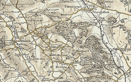Old map of Gilfach in 1900-1901