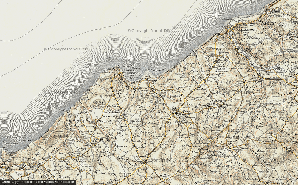 Old Map of Gilfachrheda, 1901-1903 in 1901-1903