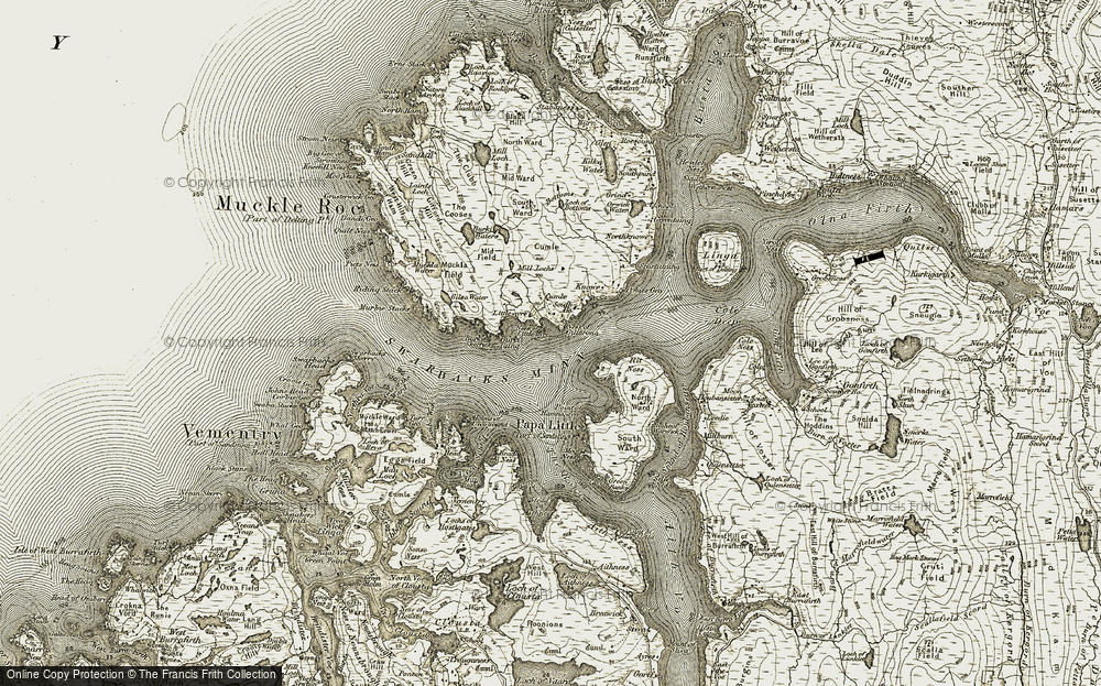 Old Map of Gillarona, 1911-1912 in 1911-1912
