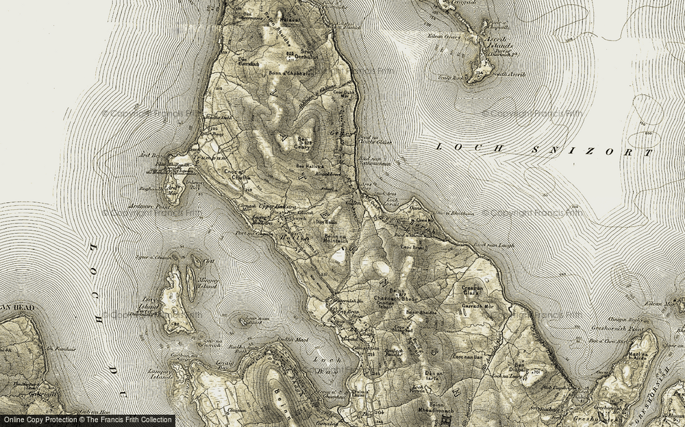 Old Map of Gillen, 1908-1911 in 1908-1911