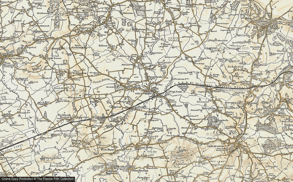 Old Map of Gillingham, 1897-1899 in 1897-1899