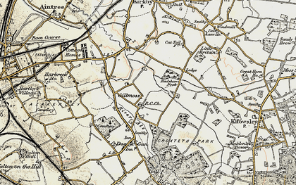 Old map of Gillmoss in 1902-1903