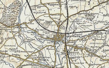 Old map of Gillway in 1901-1902