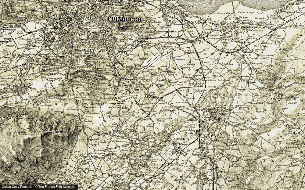 Old Map of Gilmerton, 1903-1904 in 1903-1904