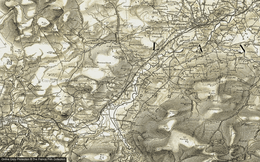Old Map of Gilmourton, 1904-1905 in 1904-1905