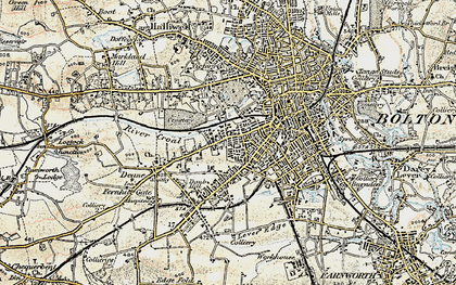 Old map of Gilnow in 1903