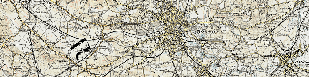 Old map of Gilnow in 1903