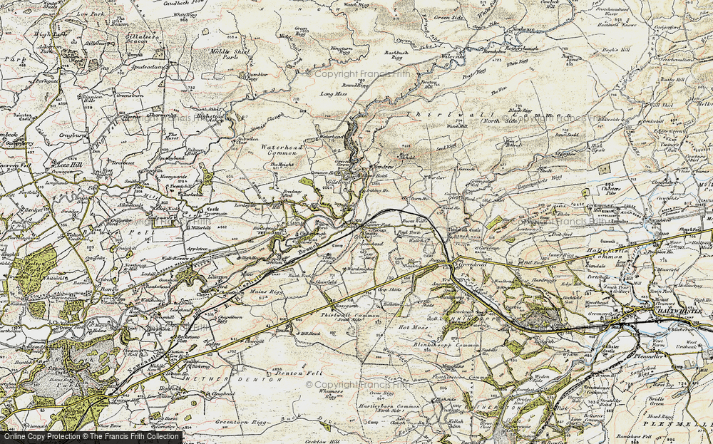 Old Map of Gilsland, 1901-1904 in 1901-1904