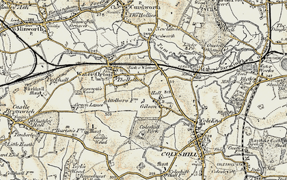 Old map of Gilson in 1901-1902