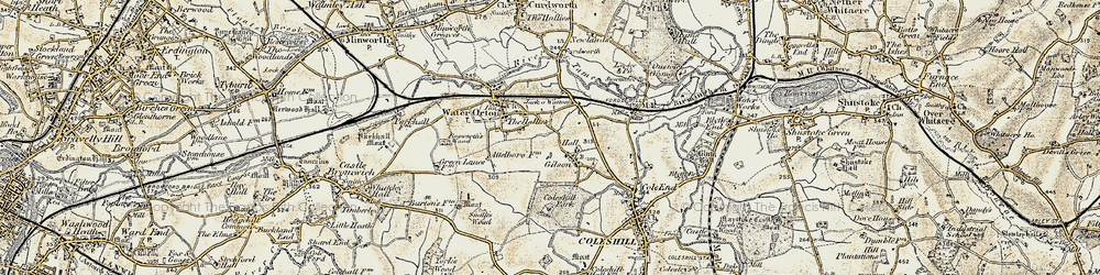 Old map of Gilson in 1901-1902