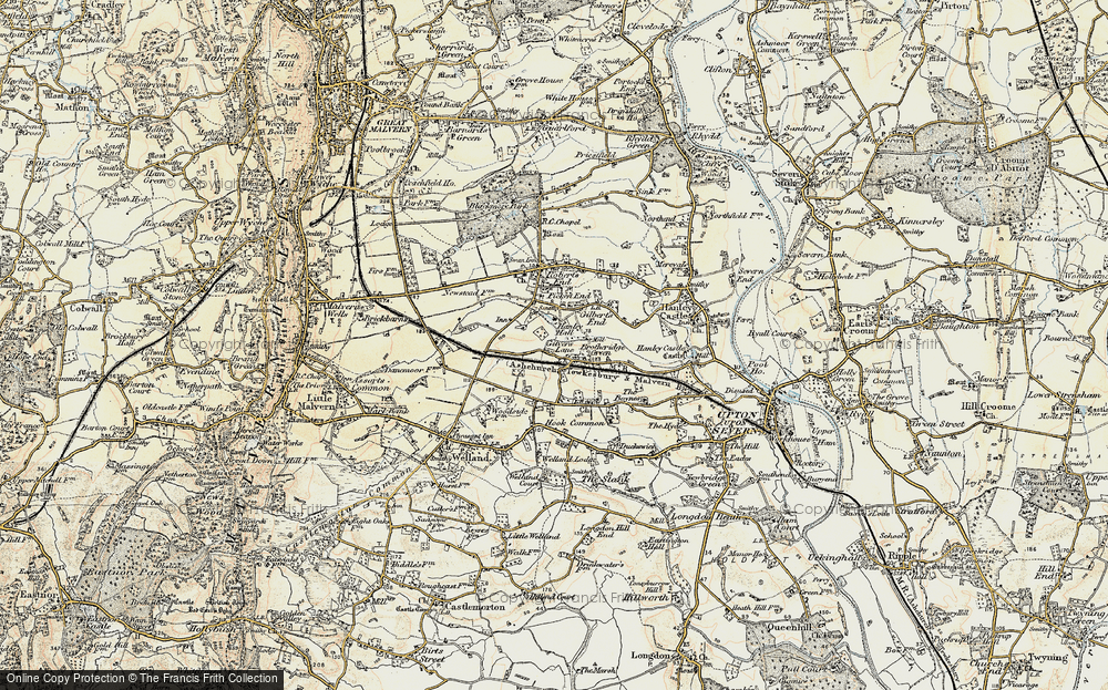 Old Map of Gilver's Lane, 1899-1901 in 1899-1901