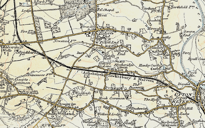 Old map of Gilver's Lane in 1899-1901