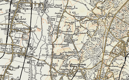 Old map of Gilwell Park in 1897-1898