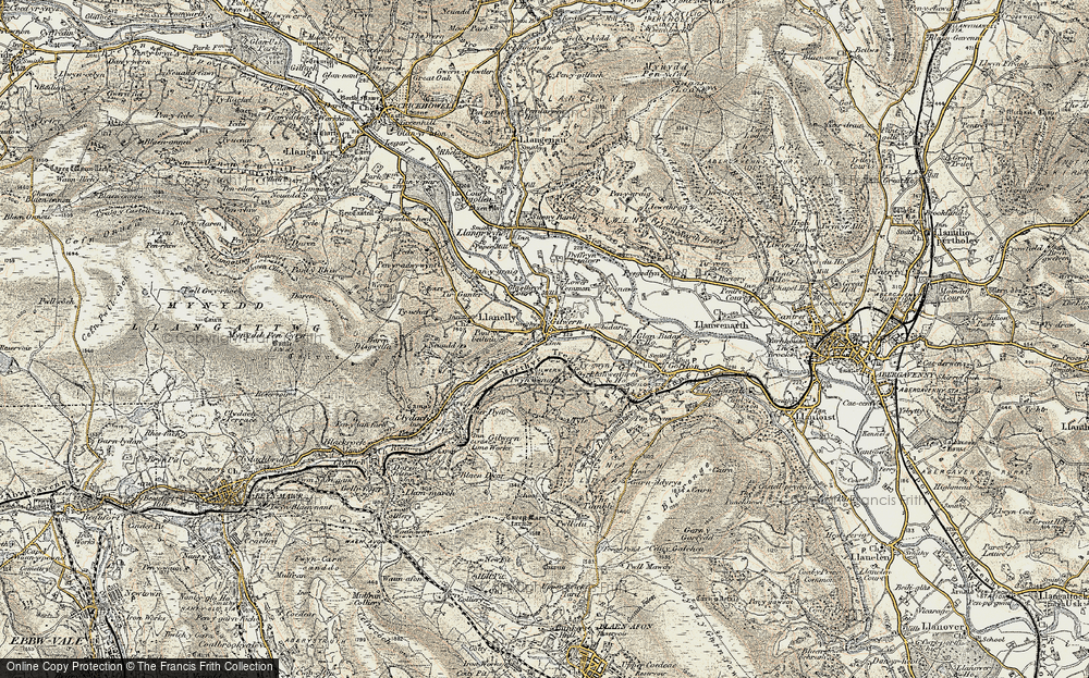 Old Map of Gilwern, 1899-1901 in 1899-1901