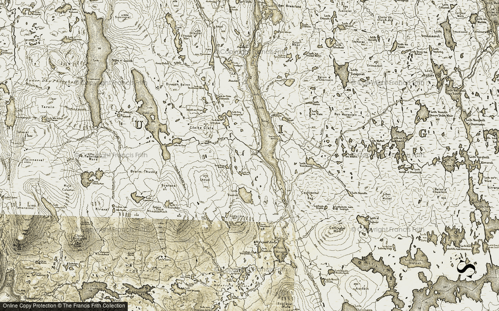 Old Map of Giosla, 1911 in 1911