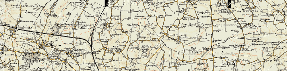 Old map of Wimble in 1899-1901