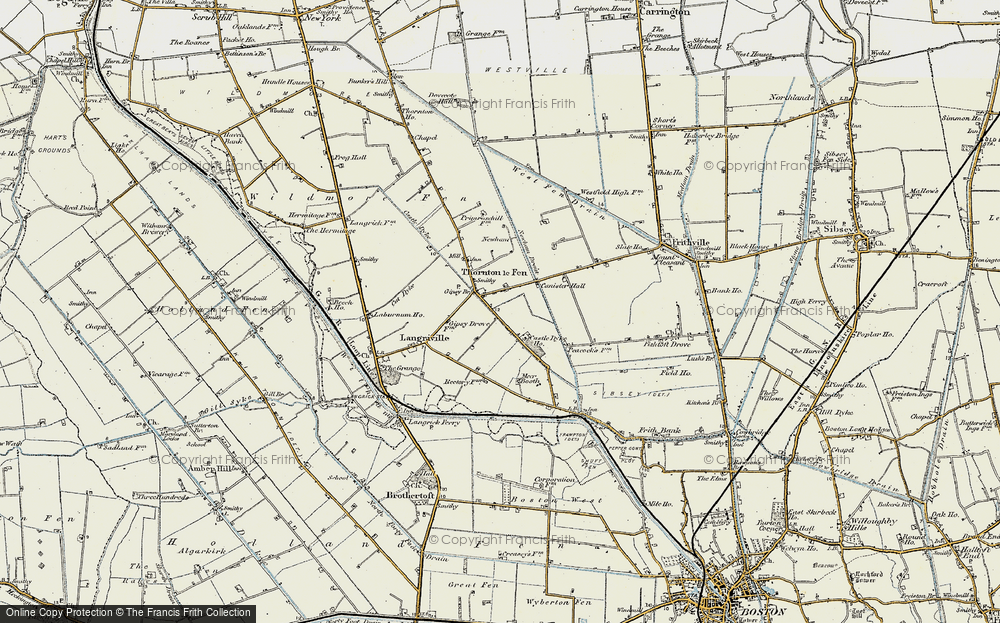 Old Map of Gipsey Bridge, 1902-1903 in 1902-1903