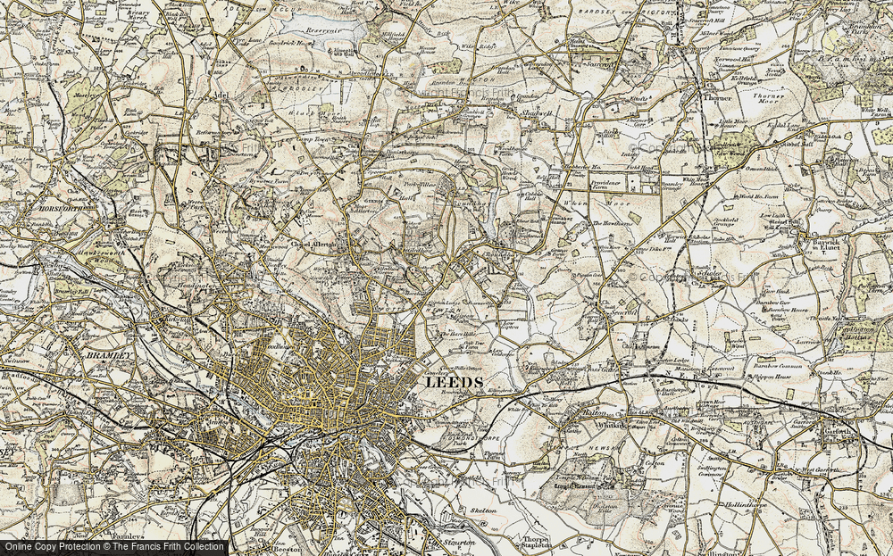 Old Map of Gipton Wood, 1903-1904 in 1903-1904