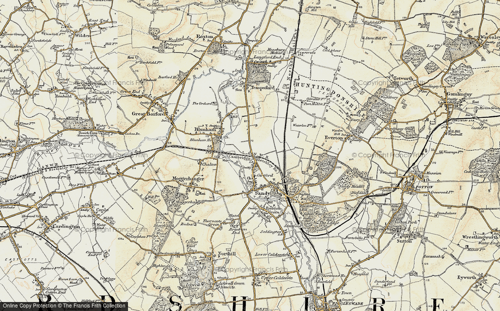 Old Map of Girtford, 1898-1901 in 1898-1901