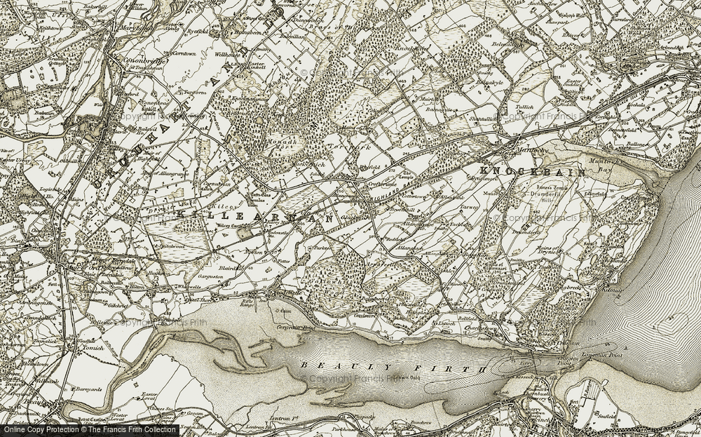 Old Map of Glackmore, 1911-1912 in 1911-1912