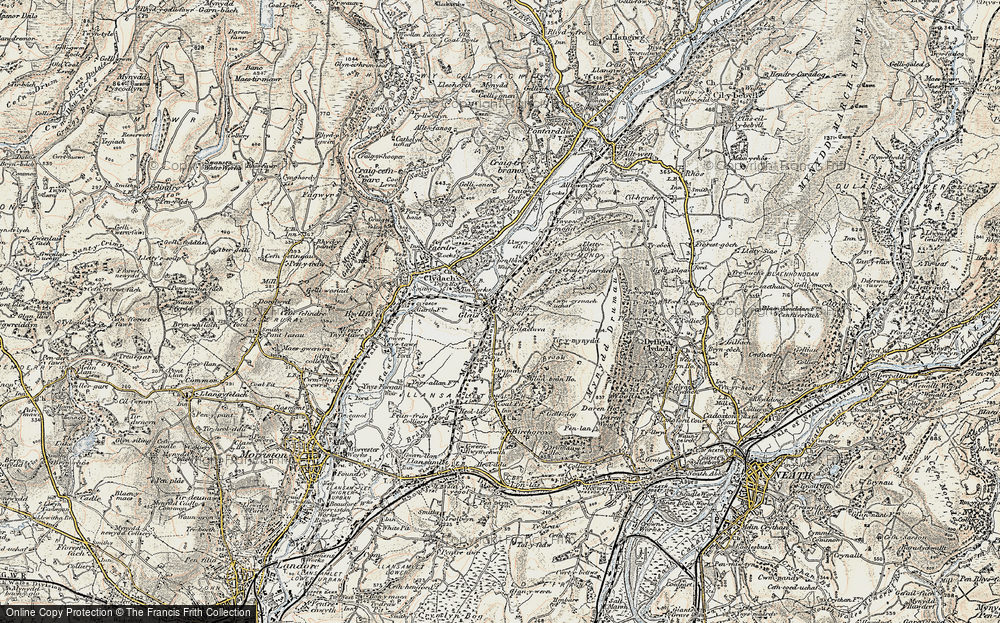 Old Map of Glais, 1900-1901 in 1900-1901