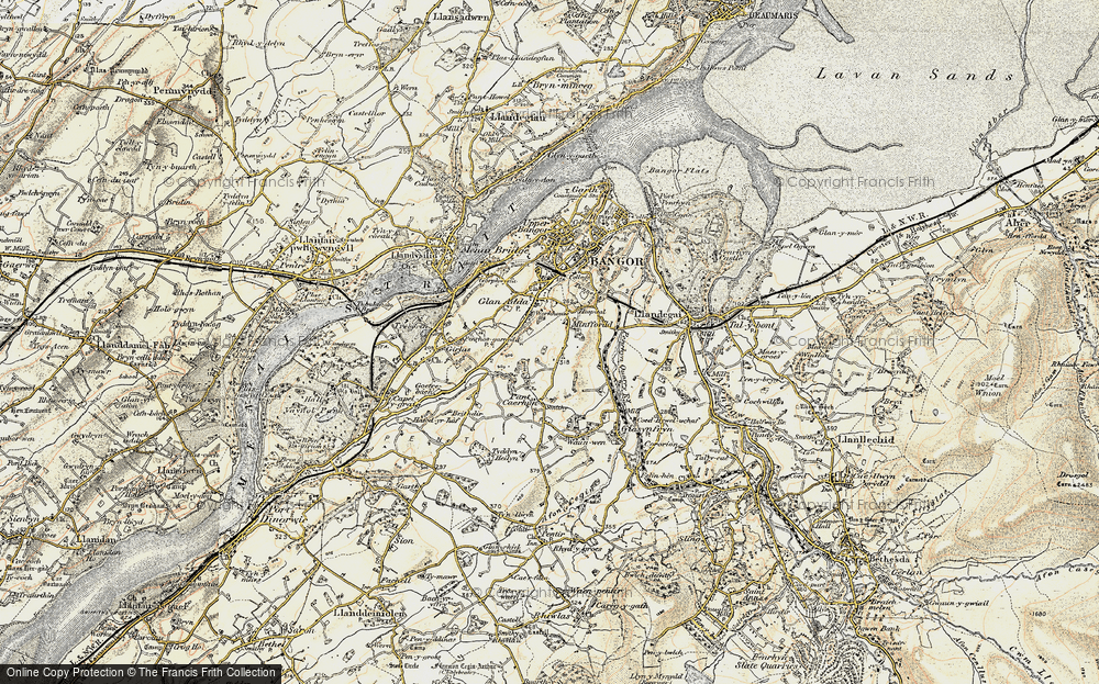 Old Map of Glan Adda, 1903-1910 in 1903-1910