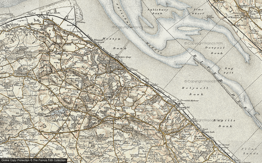 Old Map of Glan-y-don, 1902-1903 in 1902-1903