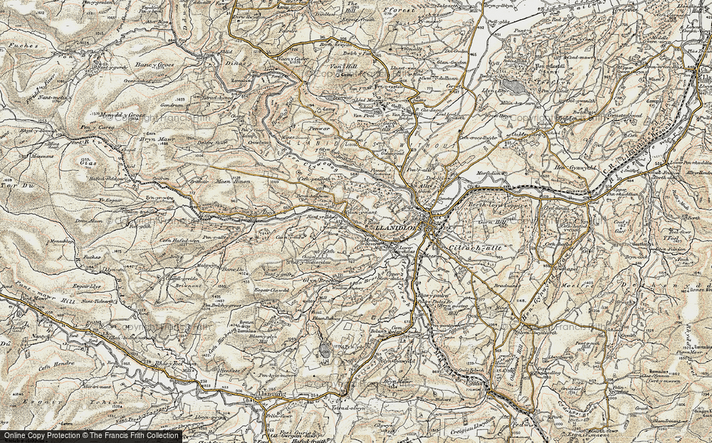 Old Map of Glan-y-nant, 1901-1903 in 1901-1903