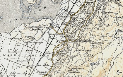 Old map of Glan-y-wern in 1903
