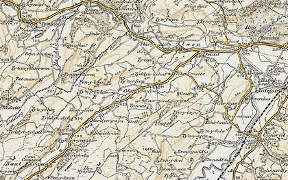 Old map of Tyddyn Dyfi in 1902-1903