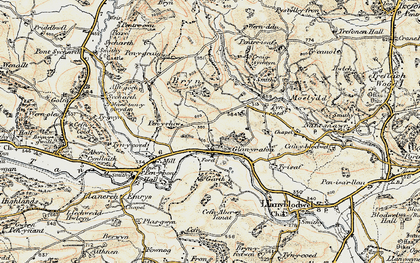 Old map of Pen-y-graig-isaf in 1902-1903